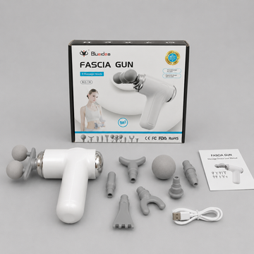 9-in-1 Electric Fascia Massage Gun – Deep Tissue Muscle Massager