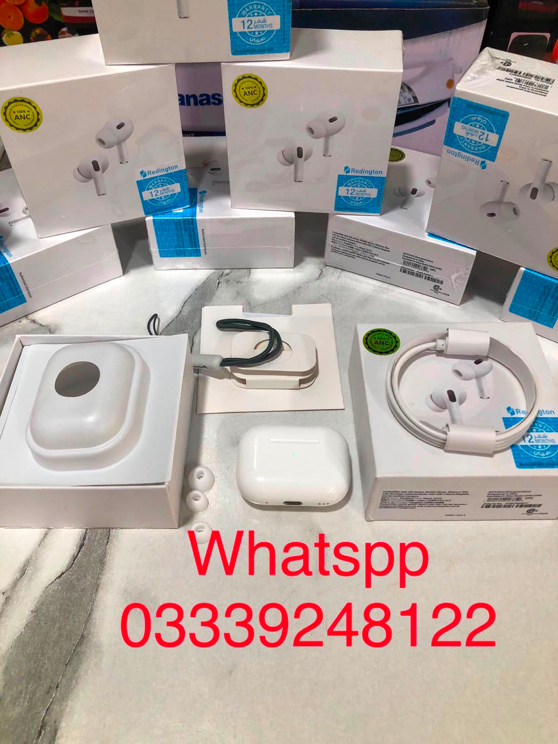 Wireless Bluetooth Earbuds with Charging Case – ANC Earphones